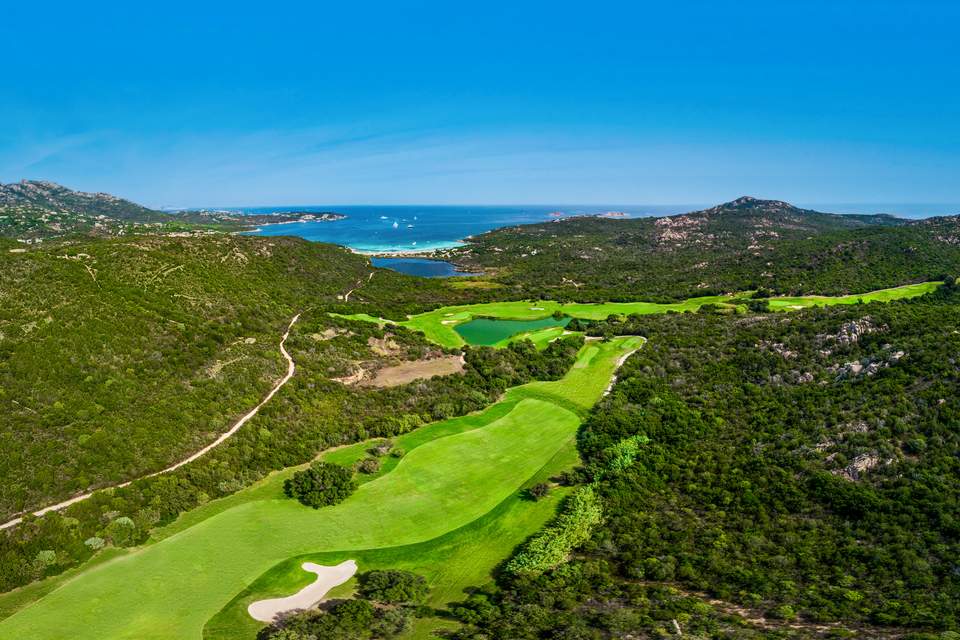 Overview of Pevero Golf Club Course