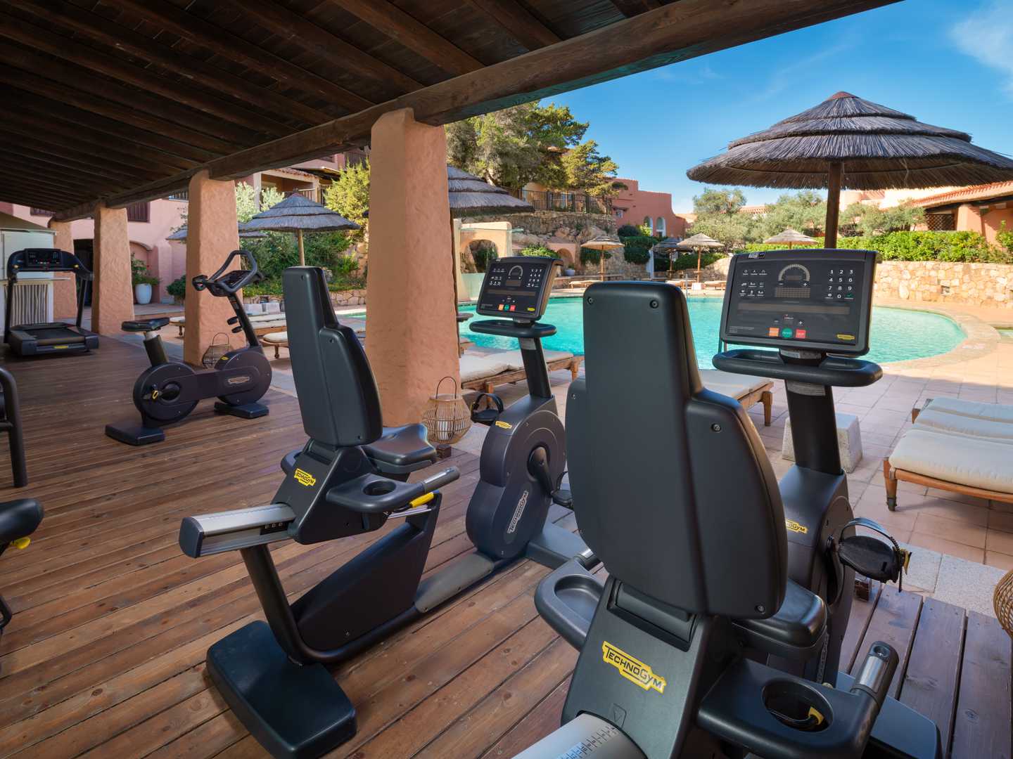 Cervo Hotel Outdoor Fitness Area